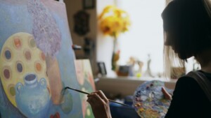 Rainy day in Rijeka - paint and wine workshop